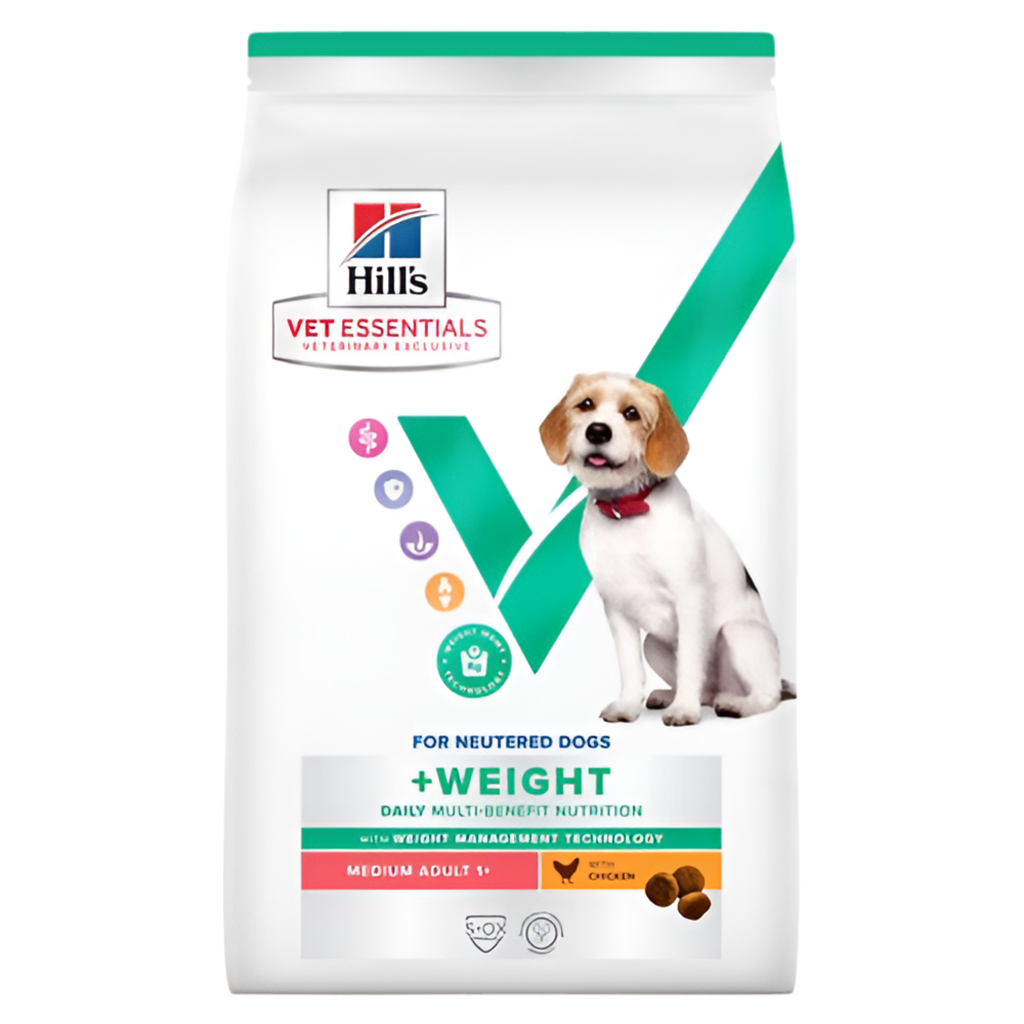 Hill’s VET ESSENTIALS MULTI-BENEFIT + WEIGHT за израснали кучета от средни породи, с пилешко - Zoo-PetShop