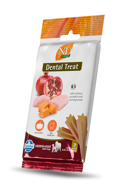 N&D Pumpkin Dental Care Treat Chicken and Pomegranate Medium & Maxi - Zoo-PetShop