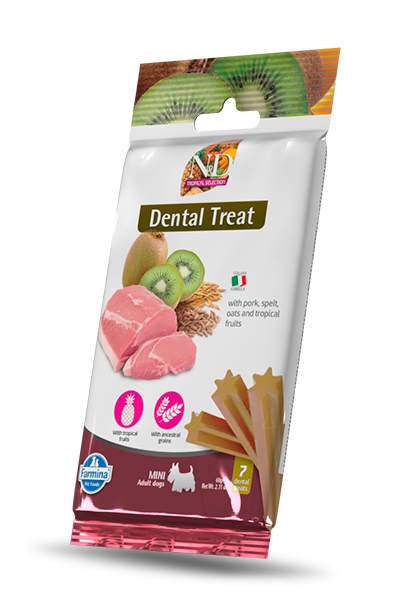 N&D Tropical Selection Dental Care Treat With Pork, Spelt, Oats and Tropical fruits Mini - Zoo-PetShop