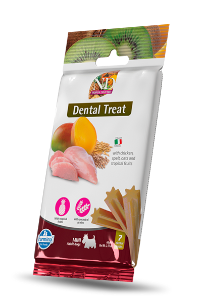 N&D Tropical Selection Dental Care Treat With Chicken, Spelt, Oats and Tropical fruits Mini - Zoo-PetShop