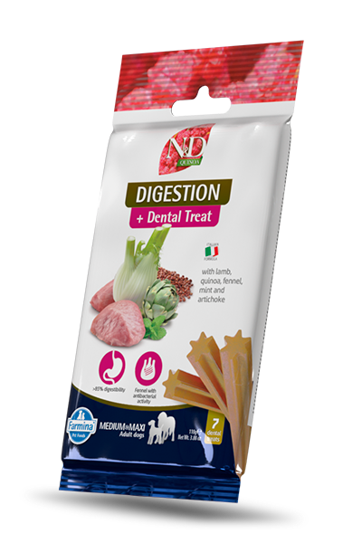 N&D Quinoa Digestion Dental Care Treat With Lamb, Fennel, Mint and Artichoke Medium & Maxi - Zoo-PetShop