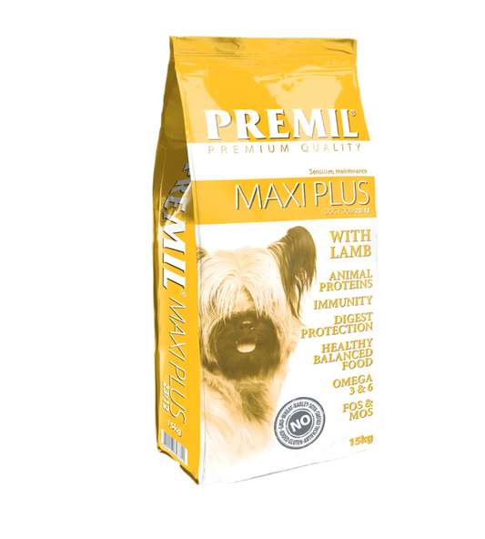 Premil Maxi Plus – Храна за възрастни кучета, 15 кг.