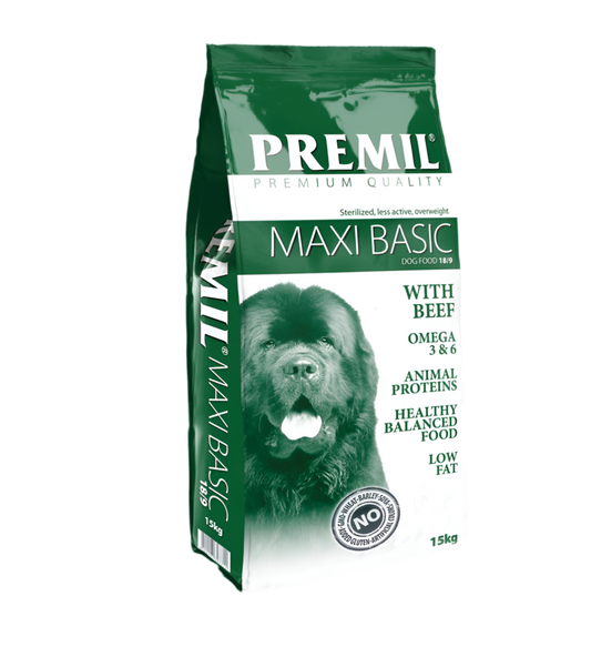 Premil Maxi Basic 20/5 - за кастрирани кучета 15 кг