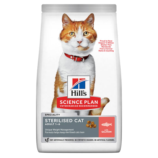 Hill's Science Plan Feline & Adult Sterilised Salmon - Zoo-PetShop