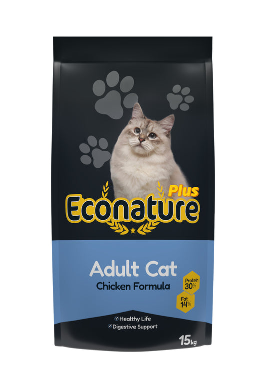 ECONATURE ADULT CAT FOOD CHICKEN PLUS - Zoo-PetShop