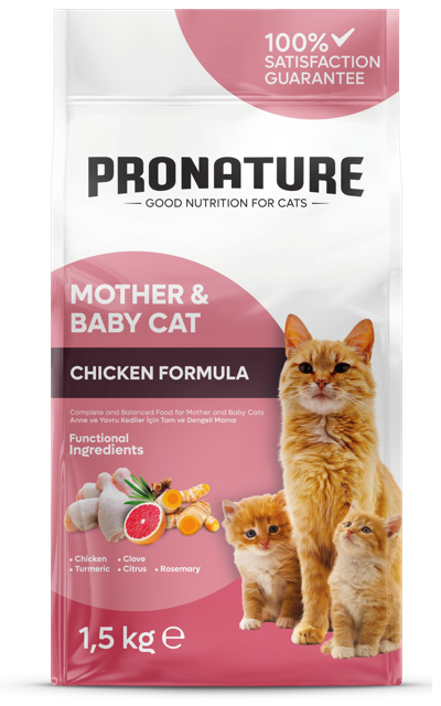 Pronature Mother & Baby Chicken Cat Food – Пълноценна грижа за майки и бебета котенца! - Zoo-PetShop