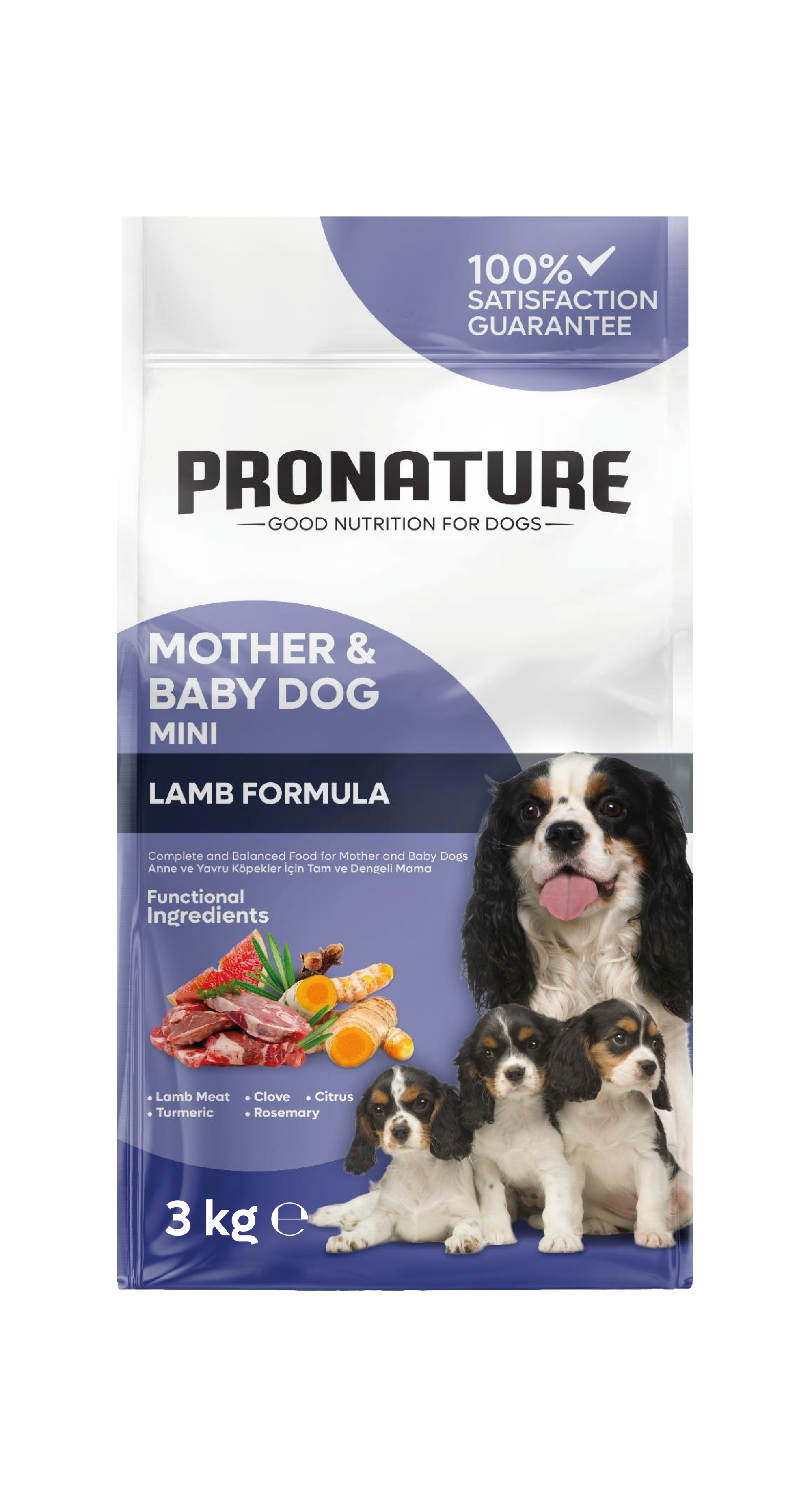 Pronature Mother & Baby Dog – Super Premium Formula ! Агнешка Формула (3 кг – 12 кг)