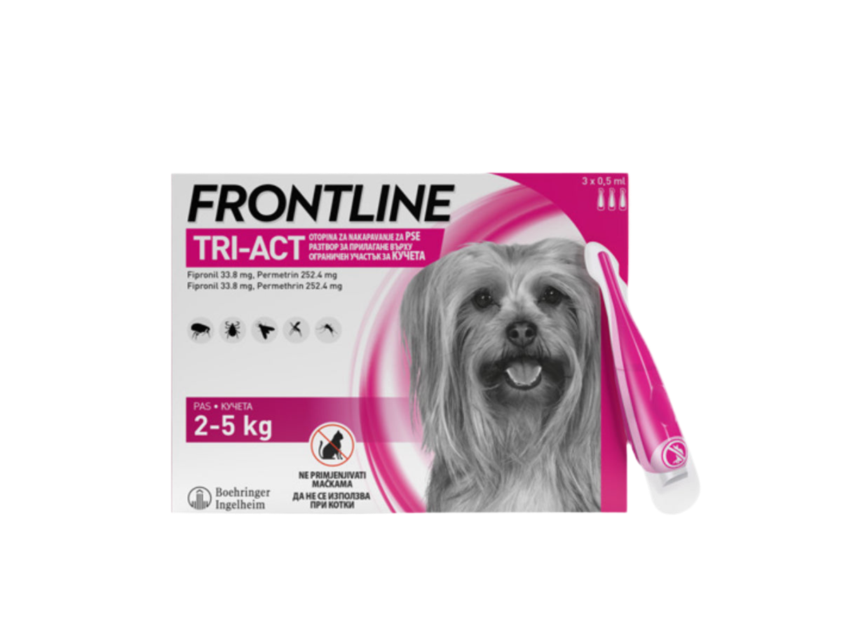 FRONTLINE
TRI-ACT® ЗА КУЧЕТА 2-5 кг