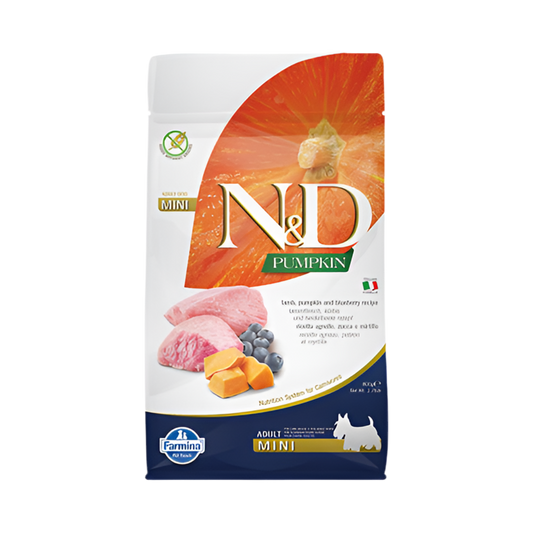 N&D DOG ADULT MINI PUMPKIN куче,тиква с агнешко и боровинки