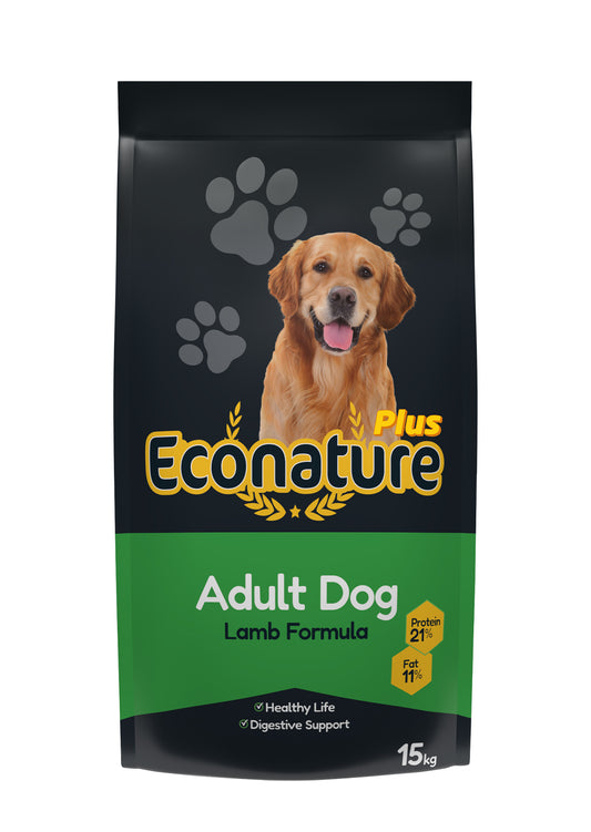 ECONATURE ADULT DOG FOOD LAMB & RICE PLUS - Zoo-PetShop