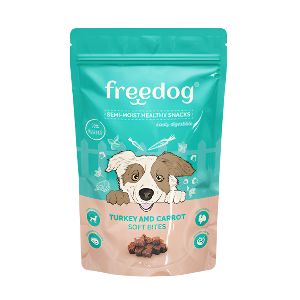 Freedog Semi-Moist Healthy Snacks – Turkey & Carrot 🦃🥕