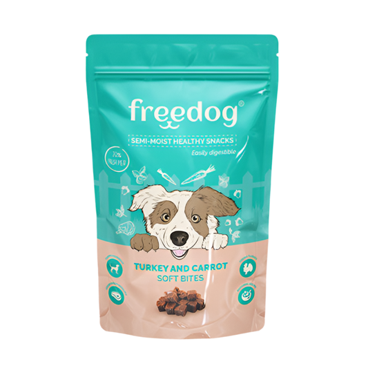 Freedog Semi-Moist Healthy Snacks – Turkey & Carrot 🦃🥕