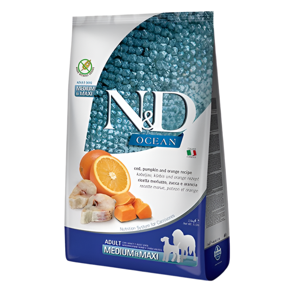 N&D Ocean Cod & Pumpkin, Orange Adult Medium & Maxi