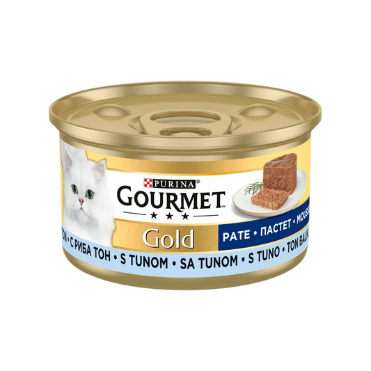GOURMET® GOLD Мокра храна Gourmet Gold за възрастни котки - риба тон пастет