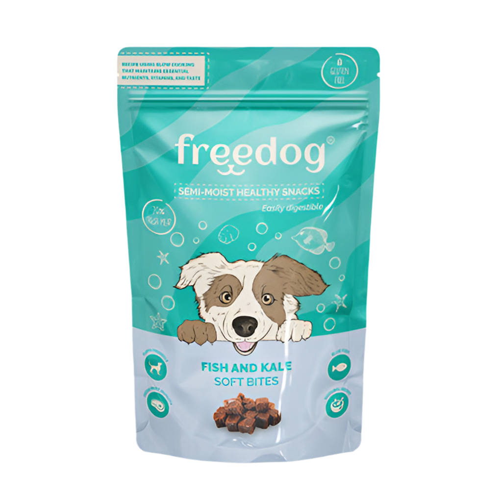 Freedog Semi-Moist Healthy Snacks – Blue Fish & Kale 🐟🥬