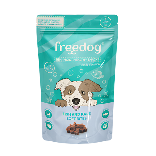 Freedog Semi-Moist Healthy Snacks – Blue Fish & Kale 🐟🥬