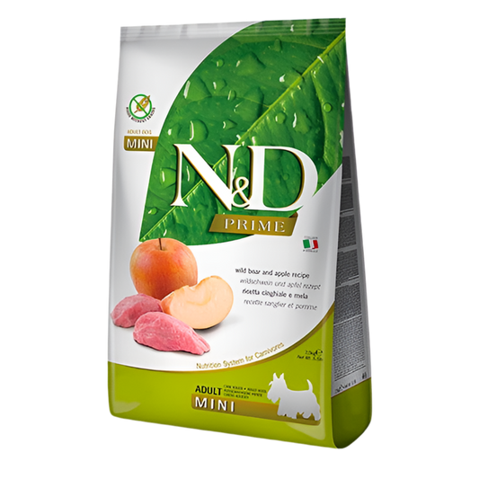 N&D PRIME DOG WILD&BOAR APPLE ADULT MINI