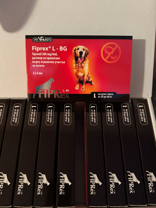 Fiprex , Фипрекс - капки с ФИПРОНИЛ против бълхи и кърлежи за кучета 2-10 кг