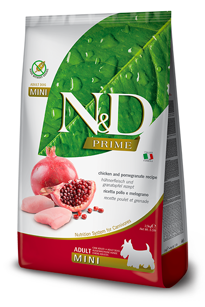 N&D PRIME DOG ADULT MINI CHICKEN & POMEGRANATE