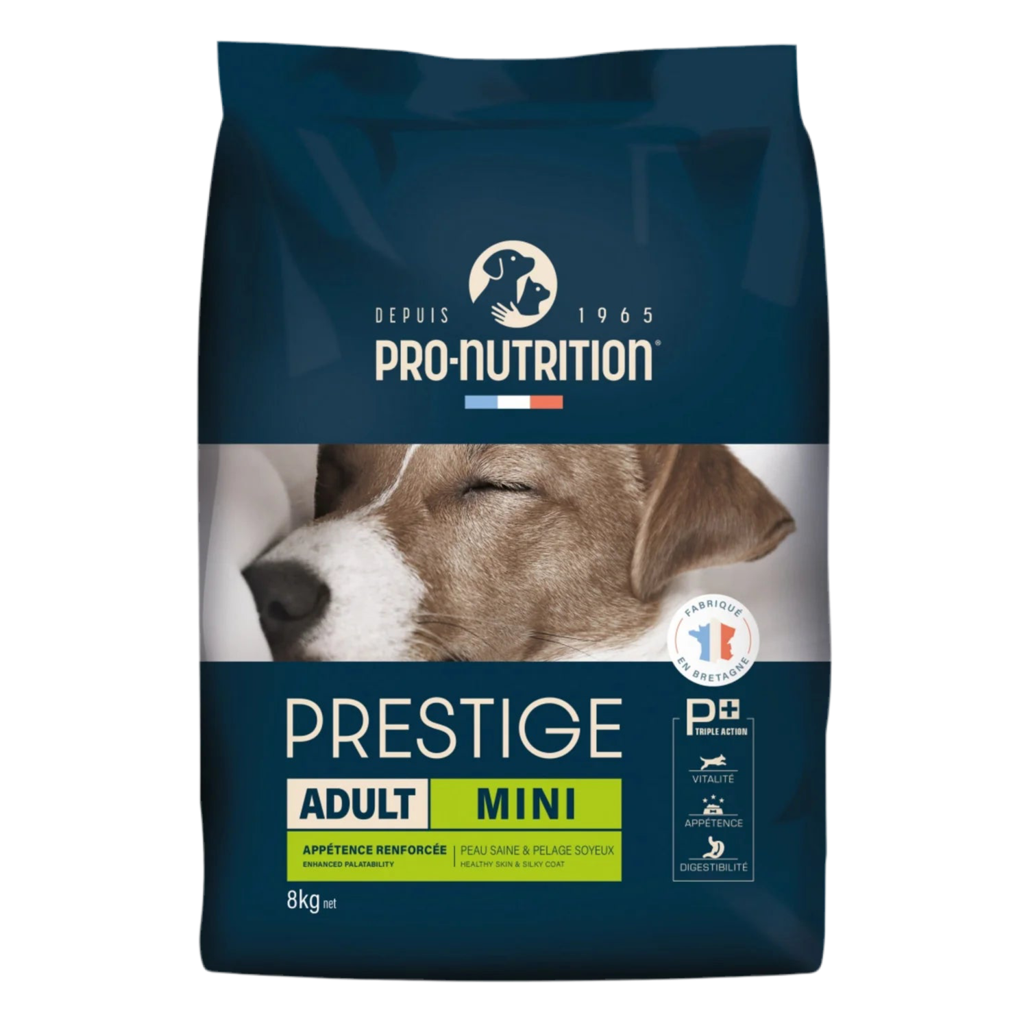 PRESTIGE DOG ADULT MINI 8 kg - Пълноценна храна за пораснали кучета от дребни породи. Произведена във Франция. - Zoo-PetShop