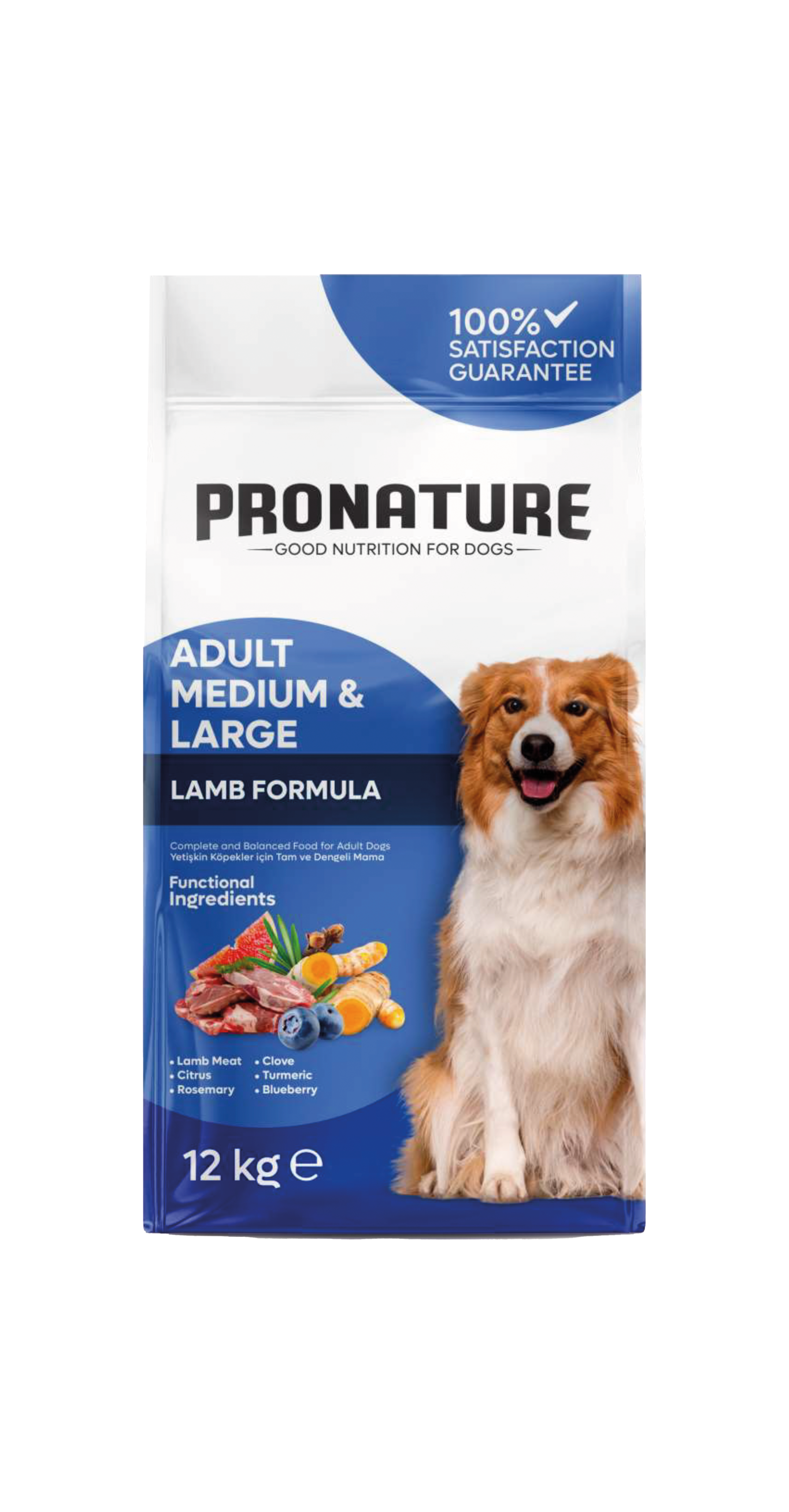 Pronature Daily Protect Adult Dog – Super Premium Formula Агнешко & Ориз 12 кг 🍖🍚 Формулирана специално за средни и едри породи – за дълъг, активен и здравословен живот! 💪