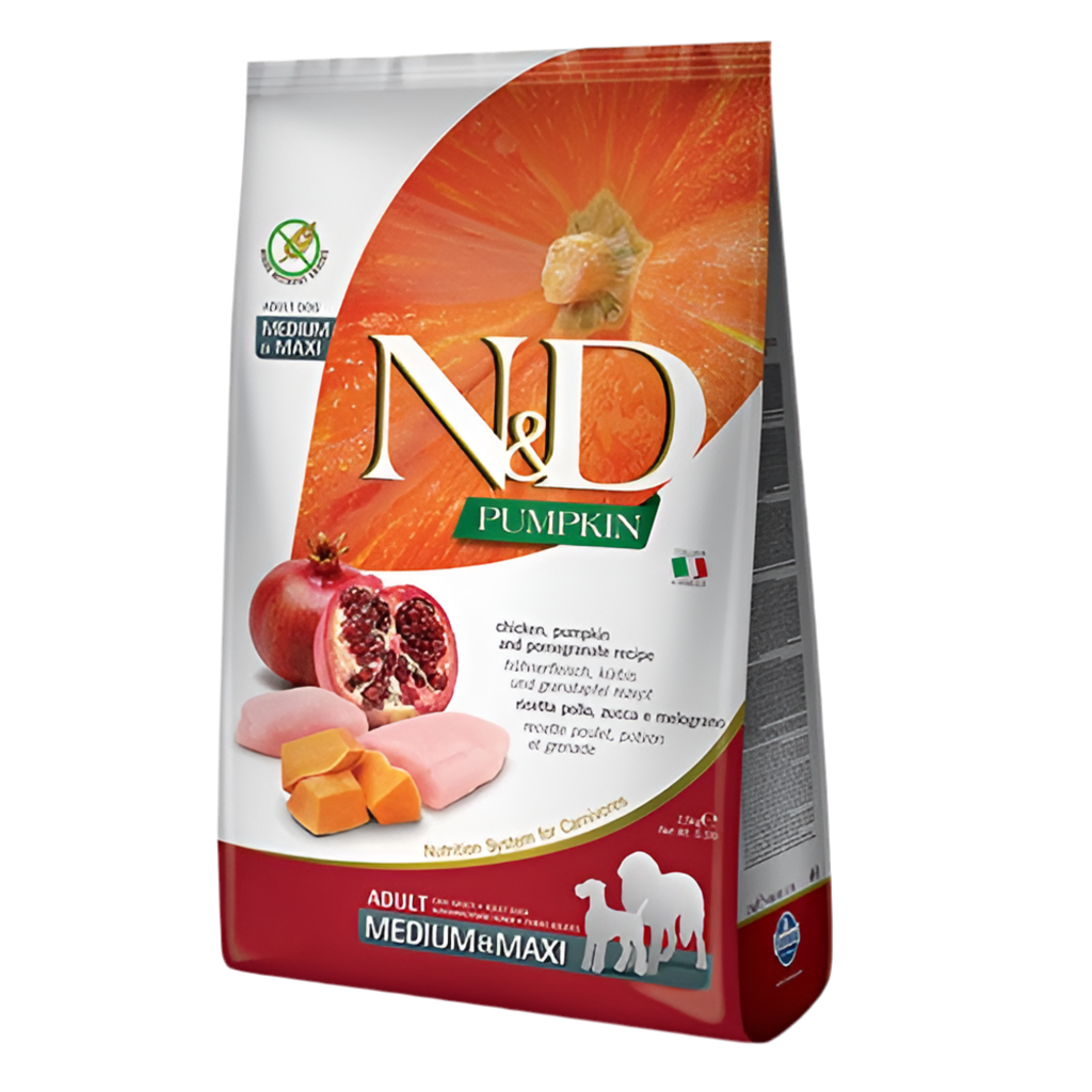 N&D Pumpkin Chicken & Pomegranate Adult Medium & Maxi