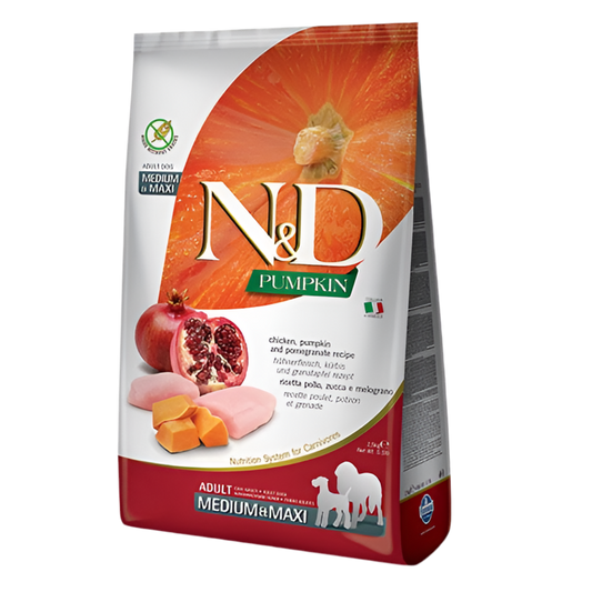 N&D Pumpkin Chicken & Pomegranate Adult Medium & Maxi