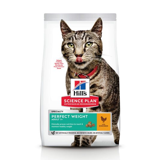 Hill's Science Plan Feline Adult & Perfect Weight Chicken - Zoo-PetShop