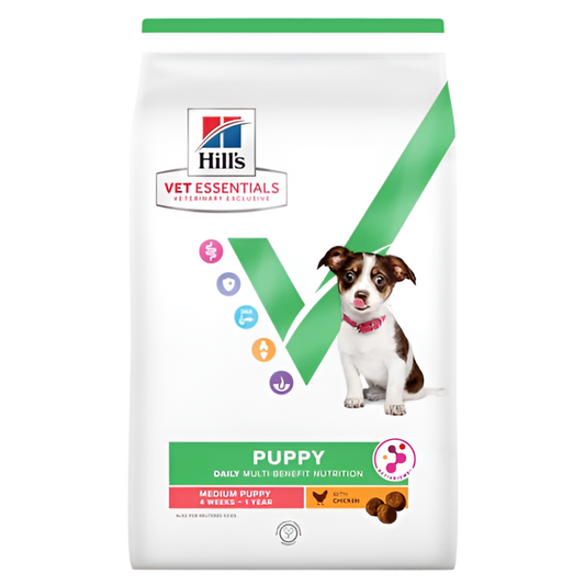 🐾 Hill’s VetEssentials Multi-Benefit за кученца от средни породи (11-25 кг) 🐶 - Zoo-PetShop
