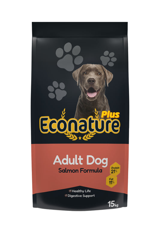 ECONATURE ADULT DOG FOOD SALMON & RICE PLUS - Zoo-PetShop