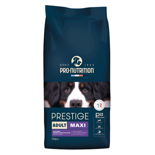 PRESTIGE DOG ADULT MAXI 15 kg - Пълноценна храна за пораснали кучета от едри породи. - Zoo-PetShop