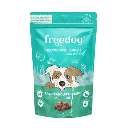 Freedog Semi-Moist Healthy Snacks – Rabbit & Artichoke 🐇🌿