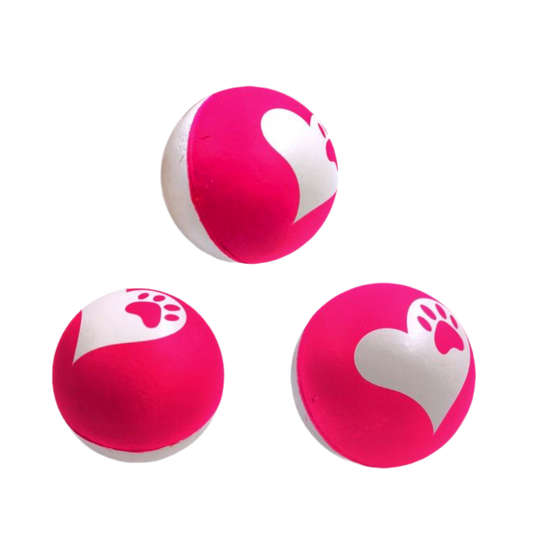 GimDog TOY BALLLLLS Играчка за куче и котка от порест каучук 72 mm, разл. цветове - 1 бр. - Zoo-PetShop