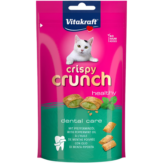 CRISPY CRUNCH с МАСЛО ОТ МЕНТА Дентална грижа! Здравословно! Без добавена захар! Vitakraft - Zoo-PetShop