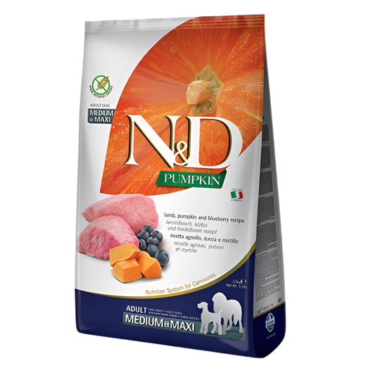 N&D Pumpkin Lamb & Blueberry Adult Medium & Maxi