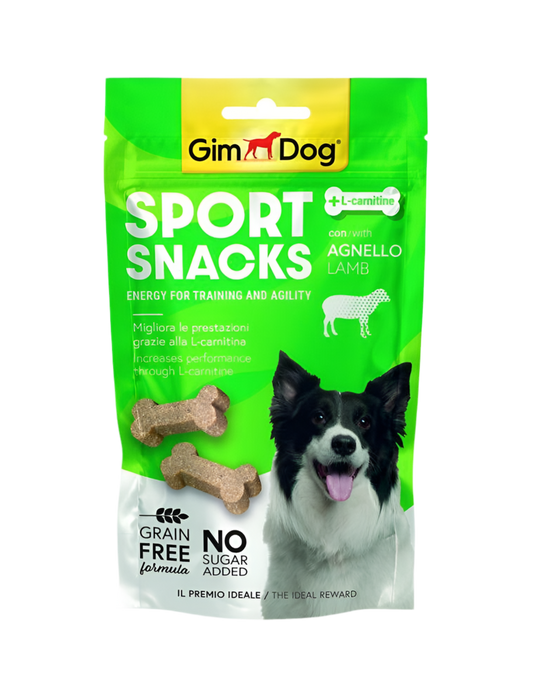 GimDog Sport Snacks – Мини кокалчета с агнешко 150 г. Лакомство за кучета с L-карнитин. - Zoo-PetShop
