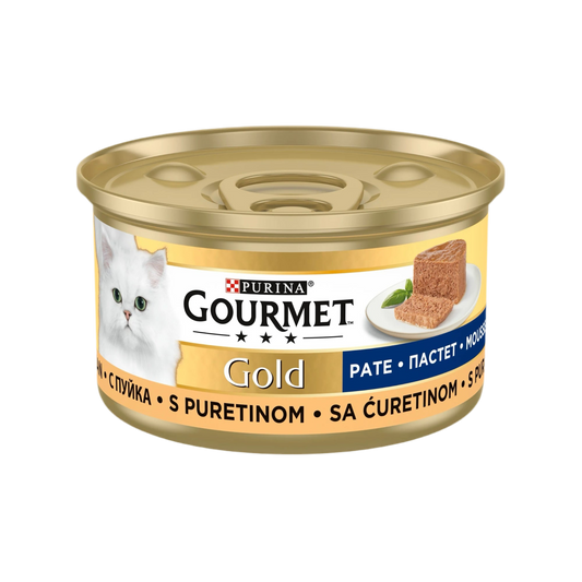 GOURMET® GOLD Мокра храна Gourmet Gold за възрастни котки - пуешки пастет