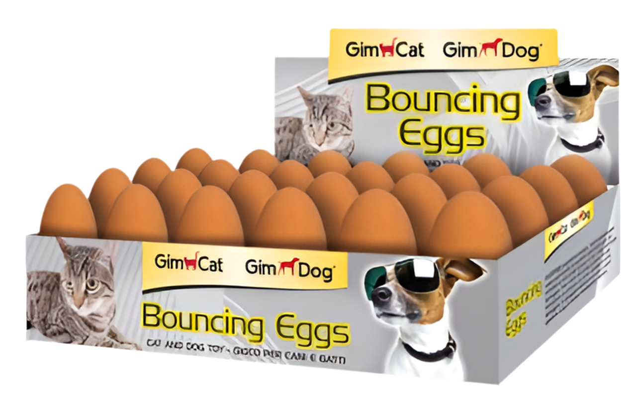 Gimcat® GimDog® Bouncing Eggs Играчка за котка и куче - подскачащо яйце 1 бр. - Zoo-PetShop