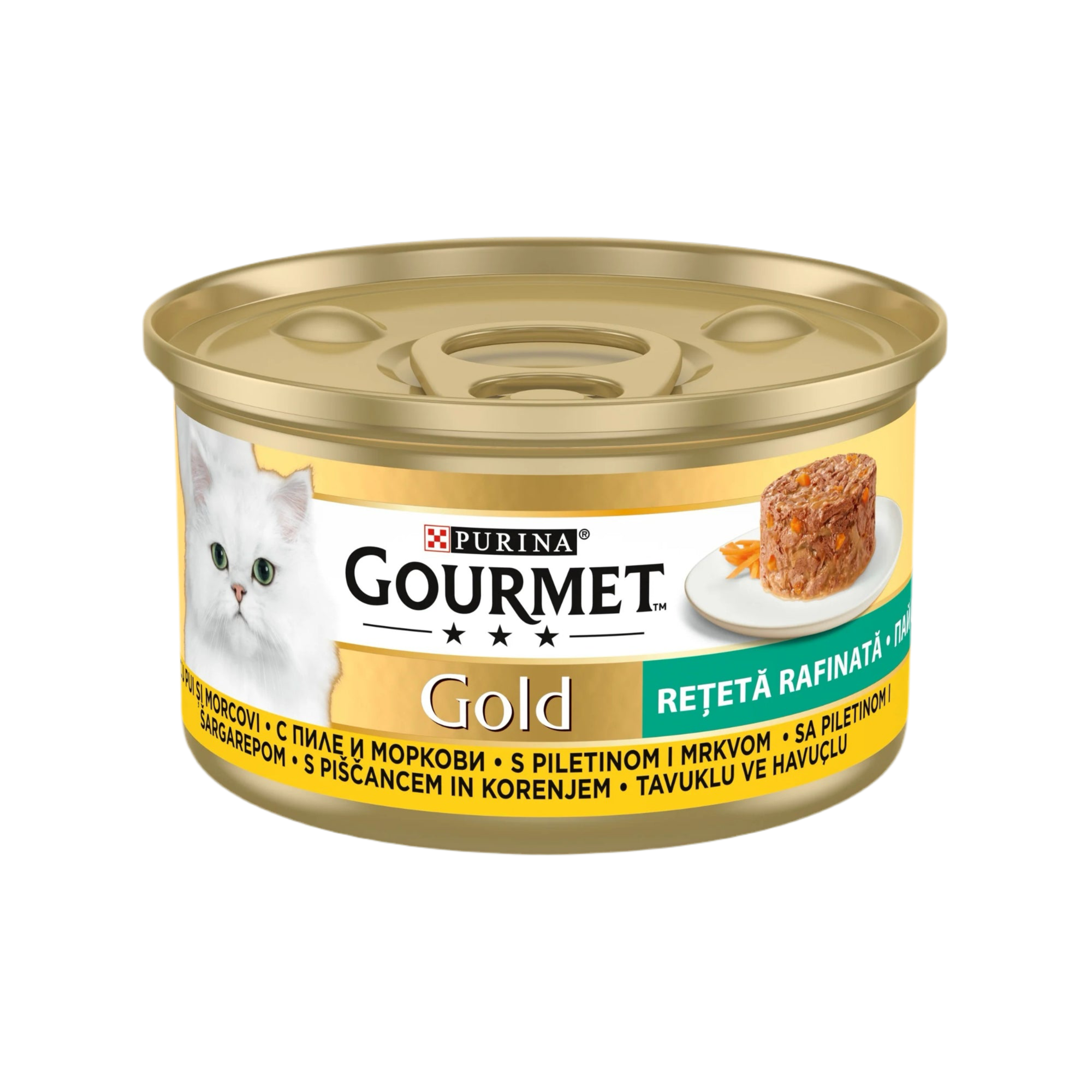 Gourmet Gold котешки пастет с вкус на пилешко и морков 85g