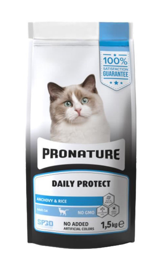 Pronature Daily Protect Adult Cat Food с аншоа и ориз 10 - Zoo-PetShop