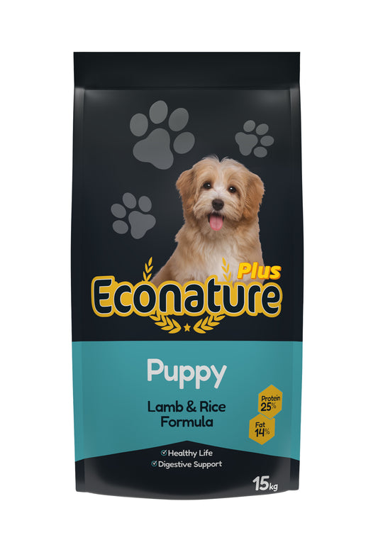 ECONATURE PUPPY DOG FOOD LAMB & RICE PLUS - Zoo-PetShop