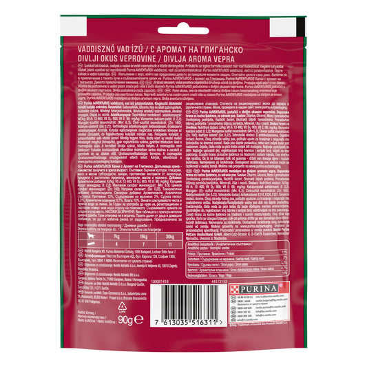 PURINA® ADVENTUROS ® Nuggets Лакомства за кучета в зряла възраст, Глиганско, 90g - Zoo-PetShop