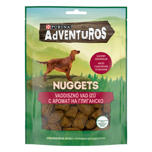 PURINA® ADVENTUROS ® Nuggets Лакомства за кучета в зряла възраст, Глиганско, 90g - Zoo-PetShop