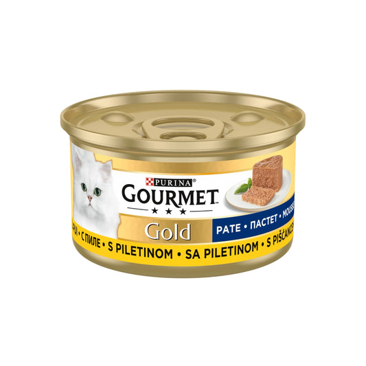 GOURMET® GOLD котешки пастет с вкус на пилешко 85g