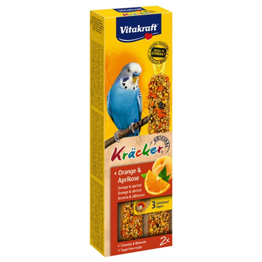 Vitakraft ® Kräcker ® - Оригинален Крекер на Витакрафт с портокал и кайсия, 2 бр.