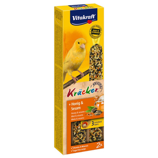 Vitakraft ® Kräcker ® - Оригинален Крекер на Витакрафт с МЕД и СУСАМ, 2бр