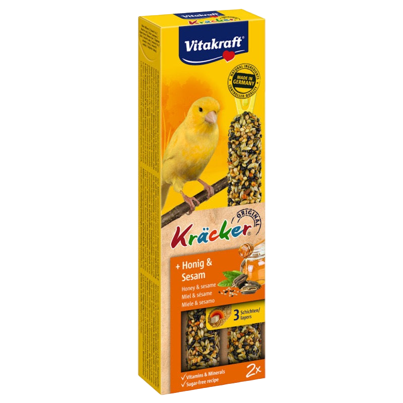 Vitakraft ® Kräcker ® - Оригинален Крекер на Витакрафт с МЕД и СУСАМ, 2бр