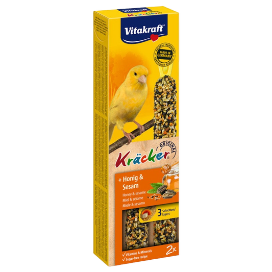Vitakraft ® Kräcker ® - Оригинален Крекер на Витакрафт с МЕД и СУСАМ, 2бр