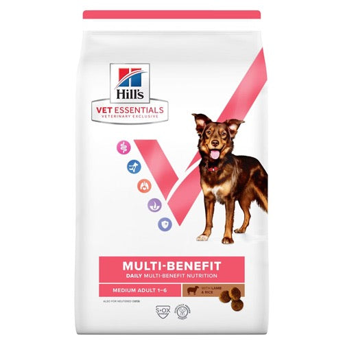 Hill’s VET ESSENTIALS MULTI-BENEFIT с агнешко и ориз за кучета от средни породи (11-25 кг) 🐾🍖🌾 - Zoo-PetShop