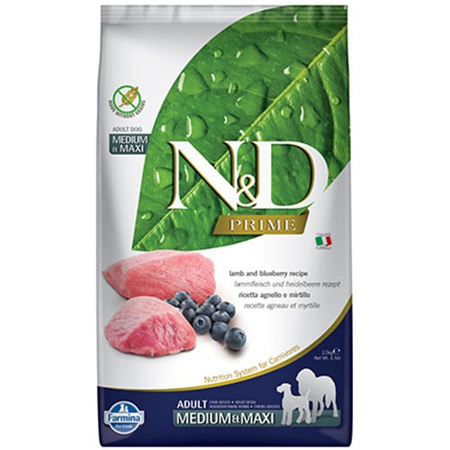 N&D PRIME Adult Medium & Maxi Lamb & Blueberry